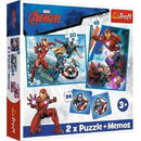 Trefl Puzzle 2in1 memos Heroes Avengers