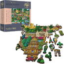 Gra puzzle drewniane 1000 elementów Francja znane miejsca