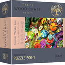Gra puzzle drewniane 500 elementów Kolorowe koktajle