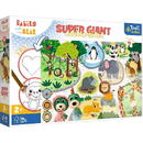 Puzzle 15 elements GIANT Babies and The Bear, Babies in Zoo