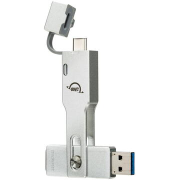 SSD Extern OWC Envoy Pro mini 1TB, External SSD (aluminum, Thunderbolt 3 (USB-C), USB-A)