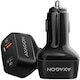 Incarcator de retea AXAGON Auto, dual USB, 5V 3.6A,1A, 38W, Negru