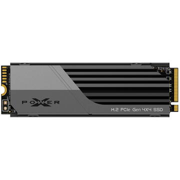 SSD Silicon Power XS70 2TB PCIe Gen 4x4 M.2 2280 NVMe 1.4 Black, Grey