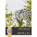 OXFORD Bloc de desen OXFORD Mixed Media, A4, 25 file - 225g/mp, coperta carton - design leopard