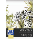 OXFORD Bloc de desen OXFORD Mixed Media, A3, 25 file - 225g/mp, coperta carton - design leopard