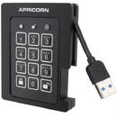 Apricorn Aegis Padlock, 4TB, USB 3.2, Black