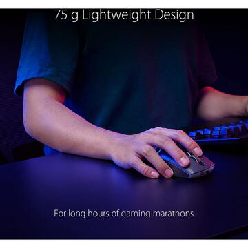 Mouse Asus ROG Keris Wireless Aimpoint, gaming mouse ,36000 dpi, 6 butoane, Alb, Optic