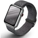 UNIQ UNIQ pasek Aspen Apple Watch 40/38/41mm Series 4/5/6/7/8/SE/SE2 Braided szary/granite grey