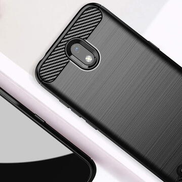 Husa Husa pentru Nokia 1.3 - Techsuit Carbon Silicone - Black