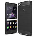 Husa pentru Huawei P9 Lite 2017 / P8 Lite 2017 - Techsuit Carbon Silicone - Black