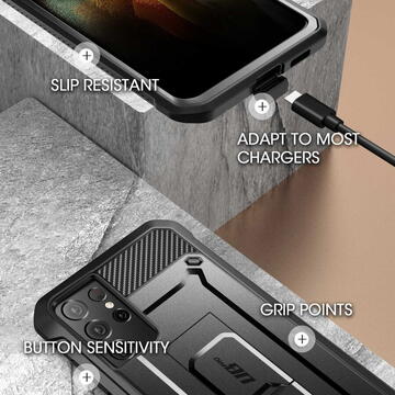 Husa Husa pentru Samsung Galaxy S21 Ultra 5G - Supcase Unicorn Beetle Pro - Black