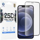 Lito Folie pentru iPhone 12 / 12 Pro - Lito 2.5D FullGlue Glass - Black