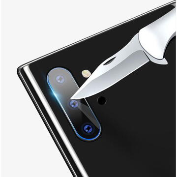 Folie Camera pentru Samsung Galaxy Note 10 4G / Note 10 5G - Mocolo Full Clear Camera Glass - Clear