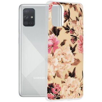 Husa Husa pentru Samsung Galaxy A71 4G - Techsuit Marble Series - Mary Berry Nude