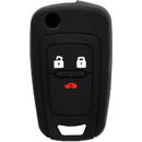 Techsuit Husa pentru cheie Chevrolet Aveo, Cruze, Spark - Techsuit Car Key Case (1013.01) - Black