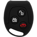 Techsuit Husa pentru cheie Ford Fiesta, Figo, Fusion, Mondeo - Techsuit Car Key Case (1011.08) - Black