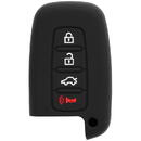 Husa pentru cheie Hyundai Accent, Equus, i30/Kia Optima, Rio, Forte - Techsuit Car Key Case (1007.04) - Black