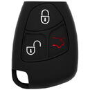 Husa pentru cheie Mercedes-Benz A, B, C, E, M, R, S-Class - Techsuit Car Key Case (1008.01) - Black