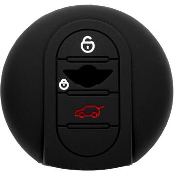 Huse chei auto Husa pentru cheie Mini Cooper, One, Countryman - Techsuit Car Key Case (1004.06) - Black