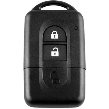 Huse chei auto Husa pentru cheie Nissan Note, Navara, Qashqai - Techsuit Car Key Case (1016.06) - Black