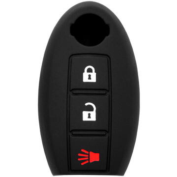 Huse chei auto Husa pentru cheie Nissan Qashqai, Juke, Pathfinder, X-Trail - Techsuit Car Key Case (1016.01) - Black