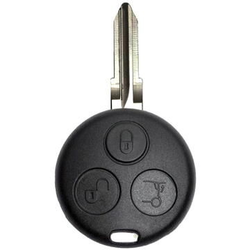 Huse chei auto Husa pentru cheie Smart Fortwo,/Forfour (450, 451, 452) City - Techsuit Car Key Case (1008.10) - Black