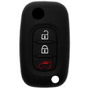 Husa pentru cheie Smart Fortwo/Forfour 453 (2016, 2017) - Techsuit Car Key Case (1008.11) - Black