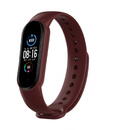 Techsuit Curea pentru Xiaomi Mi Band 5 / 5 NFC / 6 / 6 NFC / Amazfit Band 5 - Techsuit Watchband (W013) - Dark Red