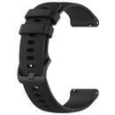 Techsuit Curea pentru Samsung Galaxy Watch 4/5/Active 2, Huawei Watch GT 3 (42mm)/GT 3 Pro (43mm) - Techsuit Watchband 20mm (W006) - Black
