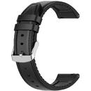 Techsuit Curea pentru Samsung Galaxy Watch 4/5/Active 2, Huawei Watch GT 3 (42mm)/GT 3 Pro (43mm) - Techsuit Watchband 20mm (W007) - Black