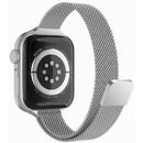 Techsuit Curea pentru Apple Watch 1/2/3/4/5/6/7/8/SE/SE 2/Ultra (42/44/45/49mm) - Techsuit Watchband (W034) - Silver