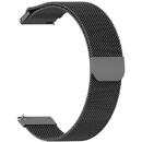 Techsuit Curea pentru Samsung Galaxy Watch (46mm) / Gear S3, Huawei Watch GT / GT 2 / GT 2e / GT 2 Pro / GT 3 (46 mm) - Techsuit Watchband 22mm (W009) - Black