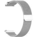 Techsuit Curea pentru Samsung Galaxy Watch 4/5/Active 2, Huawei Watch GT 3 (42mm)/GT 3 Pro (43mm) - Techsuit Watchband 20mm (W009) - Silver