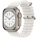 Techsuit Curea pentru Apple Watch 1/2/3/4/5/6/7/8/SE/SE 2/Ultra (42/44/45/49mm) - Techsuit Watchband (W038) - White