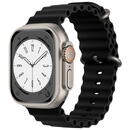 Techsuit Curea pentru Apple Watch 1/2/3/4/5/6/7/8/SE/SE 2/Ultra (42/44/45/49mm) - Techsuit Watchband (W038) - Black