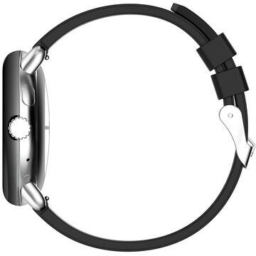 Curea pentru Pixel Watch, Samsung Galaxy Watch 4/5, Huawei Watch GT 3 (42mm)/GT 3 Pro (43mm) - Techsuit Watchband 20mm (W026) - Black