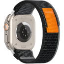 Techsuit Curea pentru Apple Watch 1/2/3/4/5/6/7/8/SE/SE 2 (38/40/41mm) - Techsuit Watchband (W039) - Black / Gray