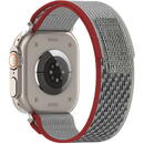 Techsuit Curea pentru Apple Watch 1/2/3/4/5/6/7/8/SE/SE 2 (38/40/41mm) - Techsuit Watchband (W039) - Red / Gray