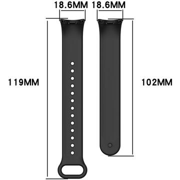 Curea pentru Xiaomi Smart Band 8 / 8 NFC - Techsuit Watchband (W014) - Black