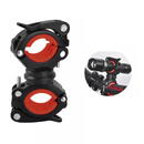 Rockbros Suport Lanterna Bicicleta - RockBros 360 Angle Rotation (DJ1001-BR) - Black Red
