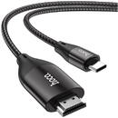 Hoco Cablu Video Type-C la HDMI 4K 30Hz, 2m - Hoco (UA16) - Grey