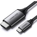 UGREEN Cablu Video Type-C la HDMI 4K@60Hz, 1.5m - Ugreen (50570) - Black / Gray