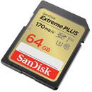 EXTREME PLUS 64GB SDXC Card memorie,Citire 170MB/S,Scriere 80MB/S, UHS-I CL. 10