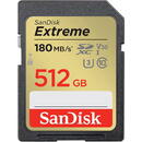 SanDisk EXTREME 512GB SDXC card memorie, Viteza de scriere: 130 MB/s,Viteza de citire: 180 MB/s