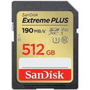 SanDisk EXTREME PLUS 512GB SDXC MEMORY/CARD + 2YR RESCUEPRO DELUXE