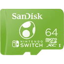 SanDisk MICROSDXC UHS-I CARD F/NINTENDO/SWITCH YOSI EDITION 64GB