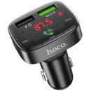 Hoco Incarcator Auto cu Modulator FM 2xUSB-A, QC 3.0, 18W, 3.1A - Hoco Promise (E59) - Black