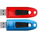 SanDisk SanDisk Ultra - USB 3.0, 32 GB, Albastru/Rosu