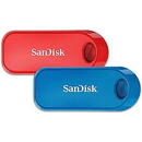 SanDisk SanDisk Cruzer Snap, USB 2.0, Rosu/Albastru, 32 GB