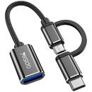 Yesido Adaptor Type-C, Micro USB la USB 3.0, OTG, 5Gbps - Yesido (GS02) - Black